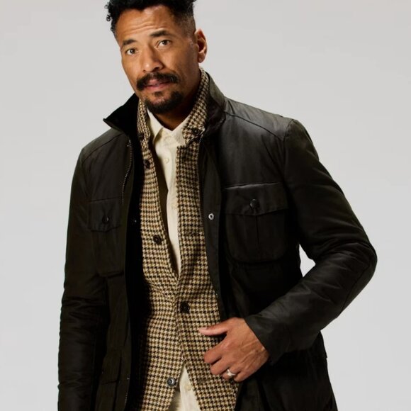 OLIVE ~ Barbour CORBRIDGE Hooded Waxed Jacket MSRP$495 Rugged Utility Style - Picture 15 of 16